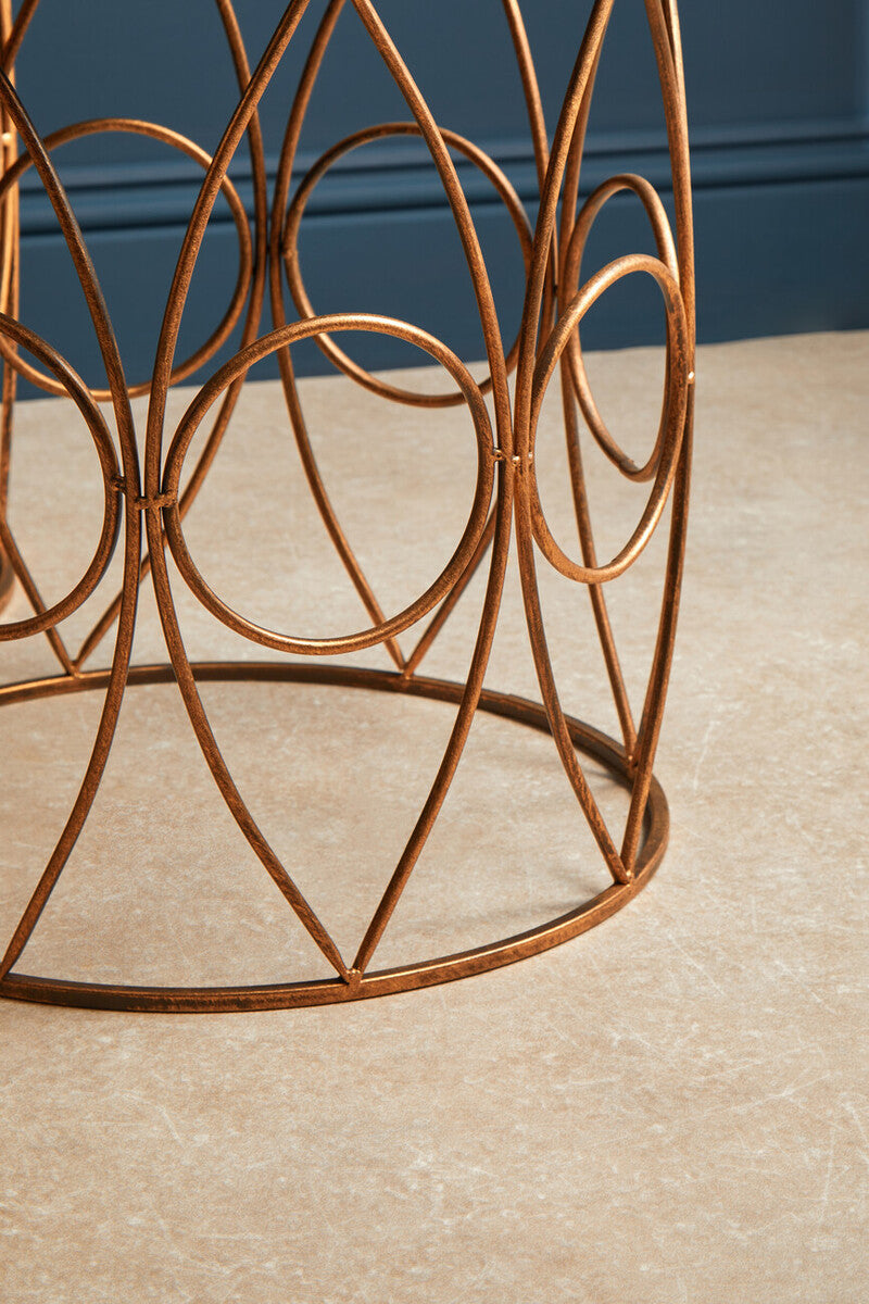 Avantis Set Of Two Antique Frame Round Tables