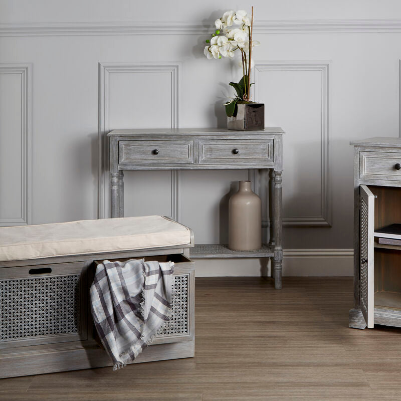 Heritage Two Drawer Rectangular Console Table