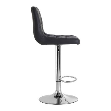 Grey Faux Leather Bar Chair | Tara