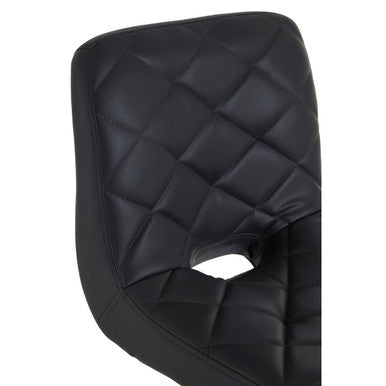 Grey Faux Leather Bar Chair | Tara