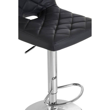 Grey Faux Leather Bar Chair | Tara