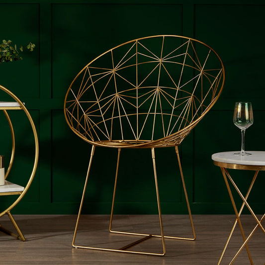 Templar gold iron design Chair