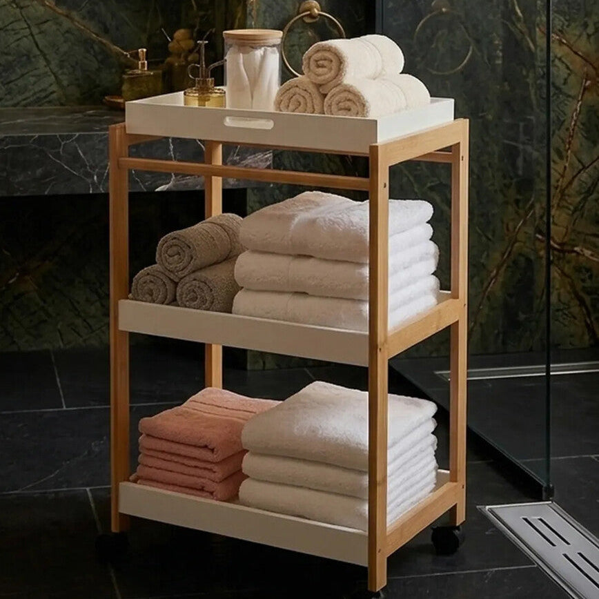 3 Tier Rectangular Storage Trolley | Nostra