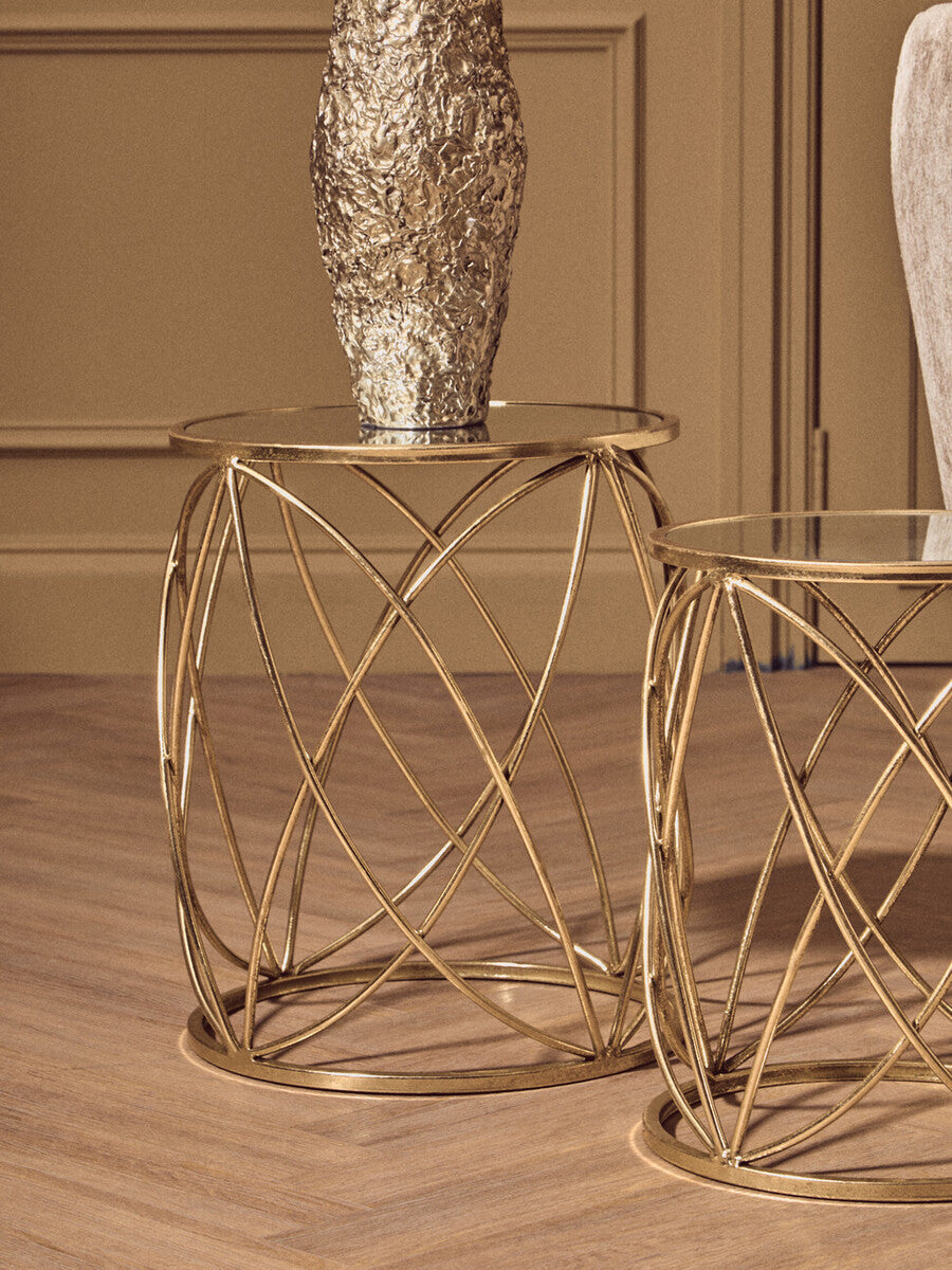 Arcana Set Of Two Round Side Tables.