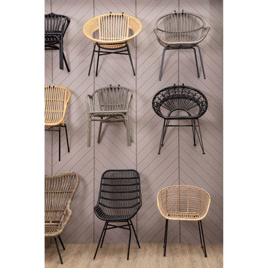 Lagom Grey Wash Natural Rattan Chair