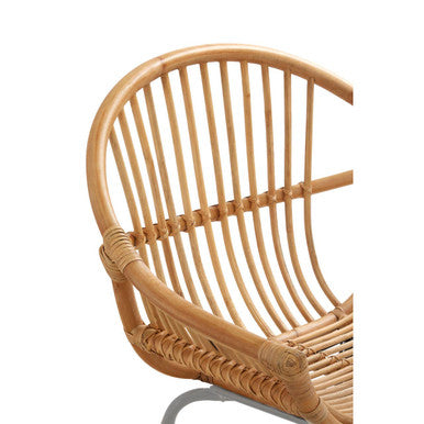 Lagom Natural Rattan Grey Metal Chair