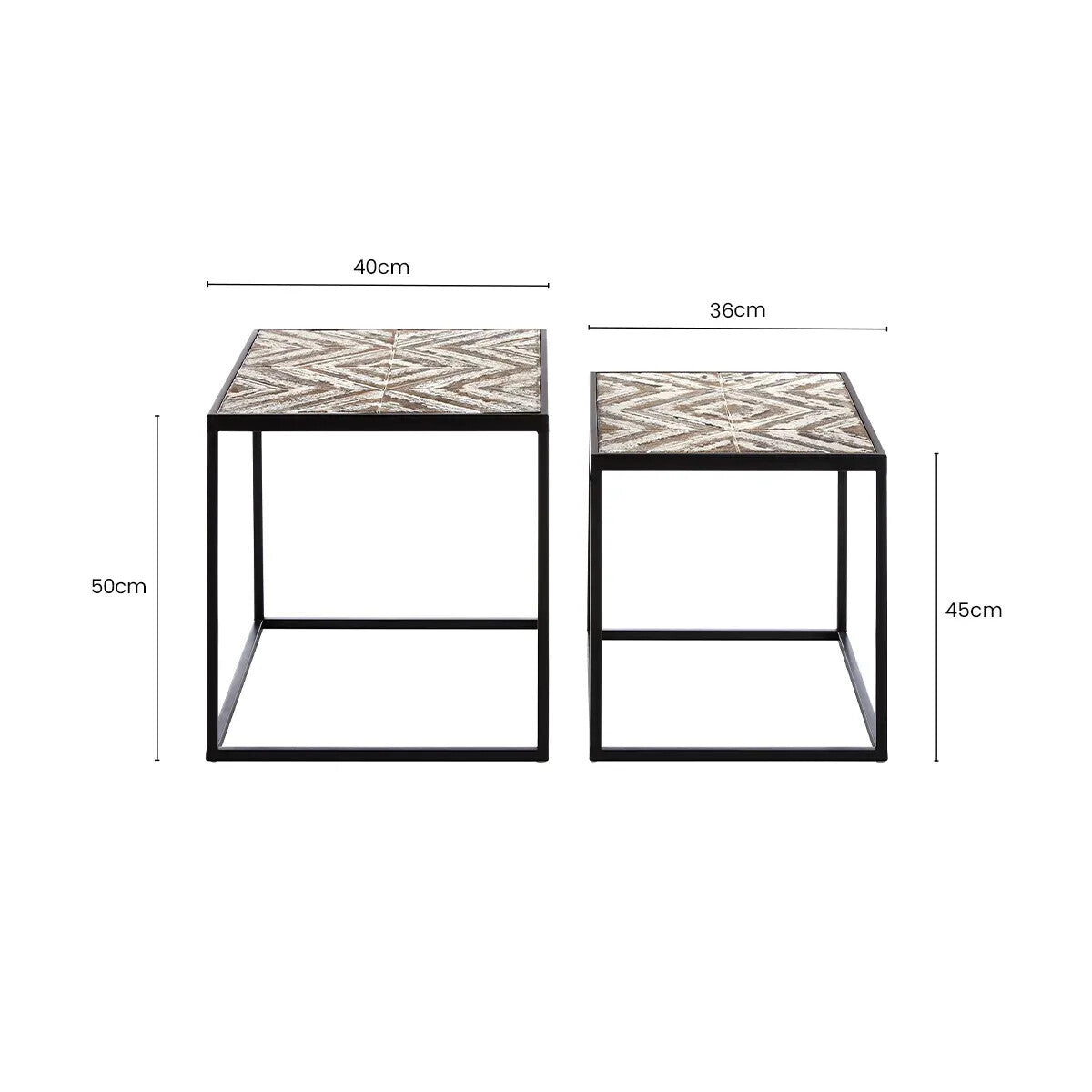 Lombok Set Of 2 Side Tables