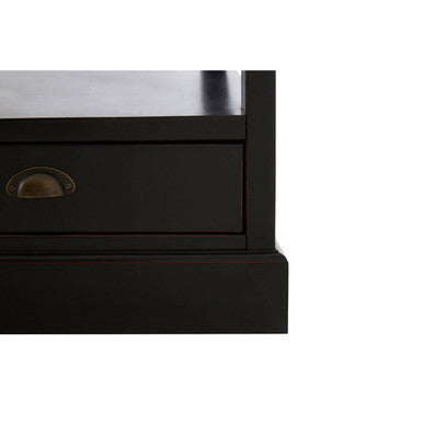 Black Rectangular Storage Coffee Table with Drawers | Virginia