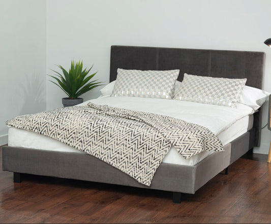 Napoli Grey King Bed