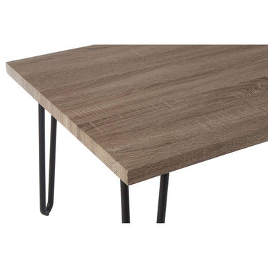 Borough Veneer Top and Metal Legs Coffee Table