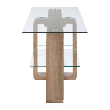 Barton 2 Tier Glass Media Unit