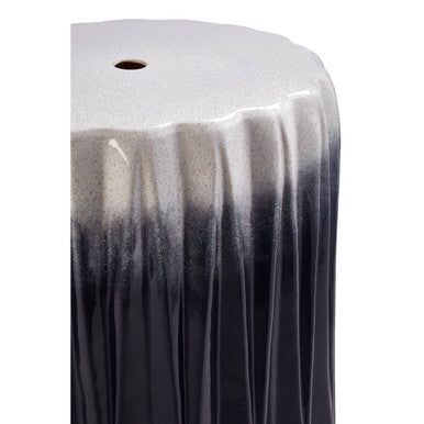 Complements Azul Blue and White Table And Stool