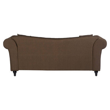 Fable 3 Seat Natural Chesterfield Sofa