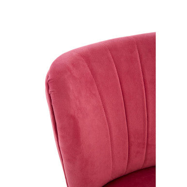 Mia Pink Velvet Kids Chair