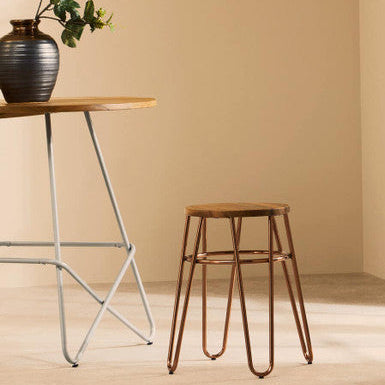 District Rose Gold Hairpin Stool