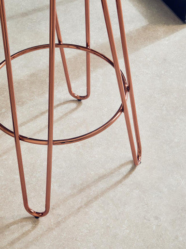 District Faux Fur Hairpin Stool