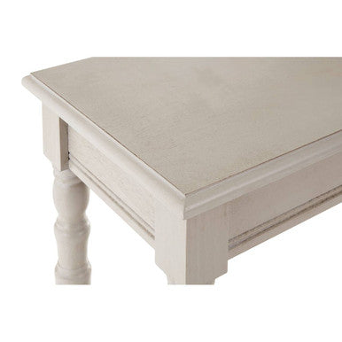 Grey Wooden Console Table with Spindle Legs and Bottom Shelf, Heritage