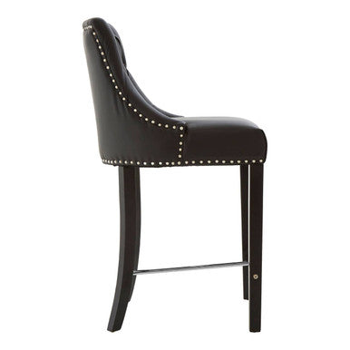 Black Faux Leather Bar Chair | Regents Park