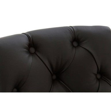Black Faux Leather Bar Chair | Regents Park