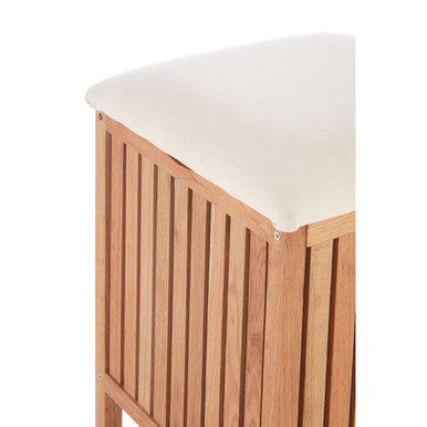 Walnut Wood Storage Stool