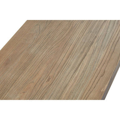 Natural Elm Wood Console Table with Metal Frame | Menteng
