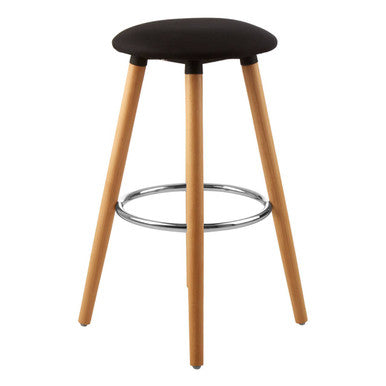 Stockholm Black Round Bar Stool