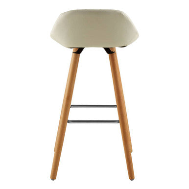 Stockholm White Faux Leather Bar Stool