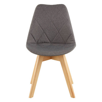 Stockholm Grey Diamond Pattern Dining Chair