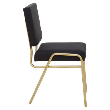 Black Linen Chair | Lexa