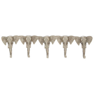 Safari 5 Hook Elephant Head Hanger