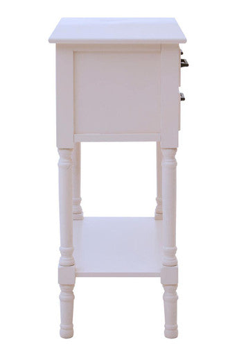 Heritage 3 Drawers Pearl White Console Table