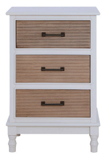 Heritage White 3 Drawer Chest