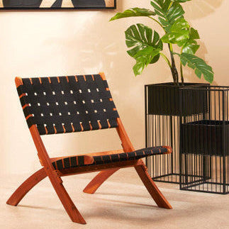 Emilio Black Woven Chair