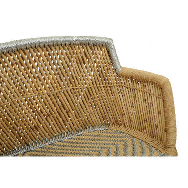 2 Seater Natural and Silver Sofa | Rowan