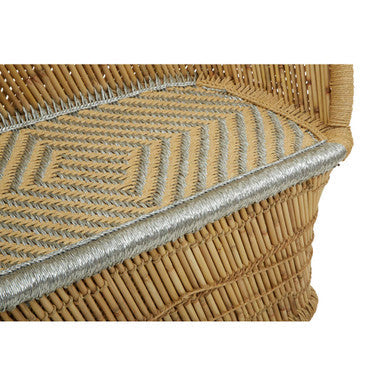 2 Seater Natural and Silver Sofa | Rowan