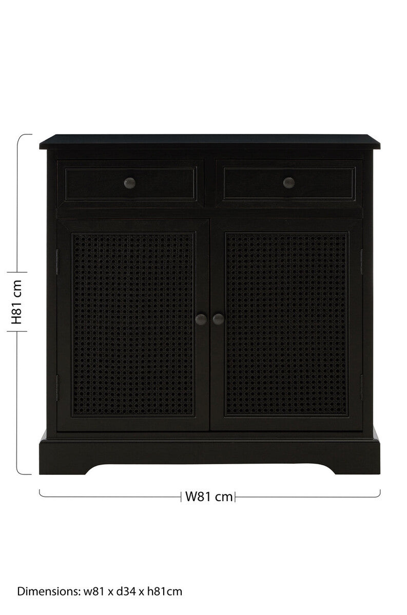 Heritage Black Wooden Sideboard