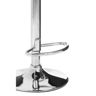 Baina Black Acrylic Bar Stool with Chrome Base.