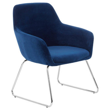 Stockholm Blue Fabric Chair