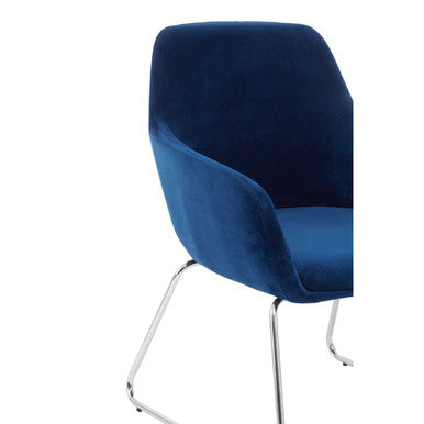 Stockholm Blue Fabric Chair