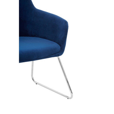 Stockholm Blue Fabric Chair