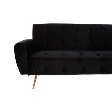 Black Velvet Sofa Bed, Hayton