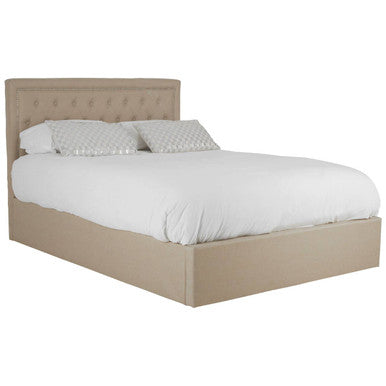 Beige Ottoman Double Bed | Hannah