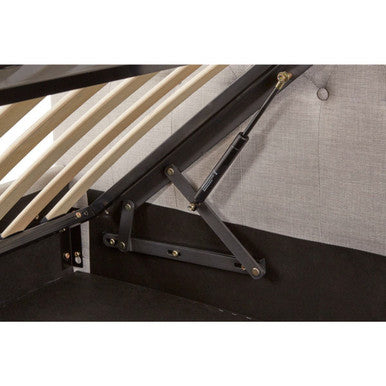 Orlando Light Grey Ottoman King Bed