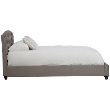 Grey Velvet King Bed | Josephine