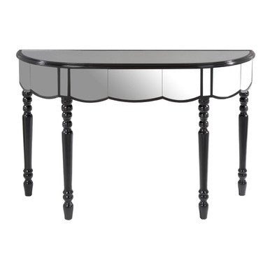 Black Mirrored Console Table, Tiffany