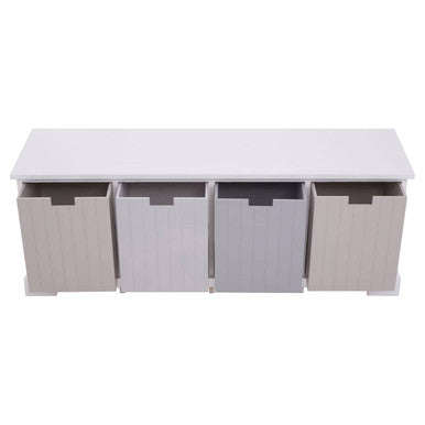 New England 4 Drawer Bench