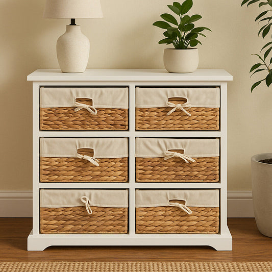 Ashby 6 Seagrass Drawer Chest