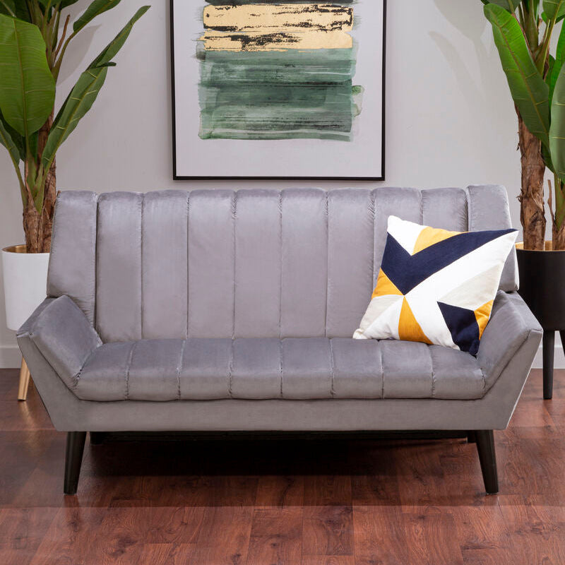 2 Seater Grey Sofa | Savina