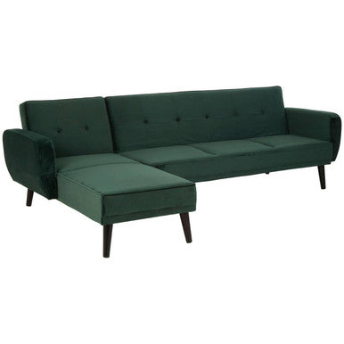 3 Seater Green Sofa Bed, Serene