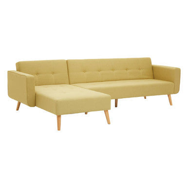 Olive Linen Corner Sofas Bed Hagen | Hansa